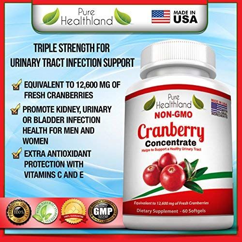 Amazon.com: NON GMO Cranberry Concentrate Supplement Pills For Urinary ...