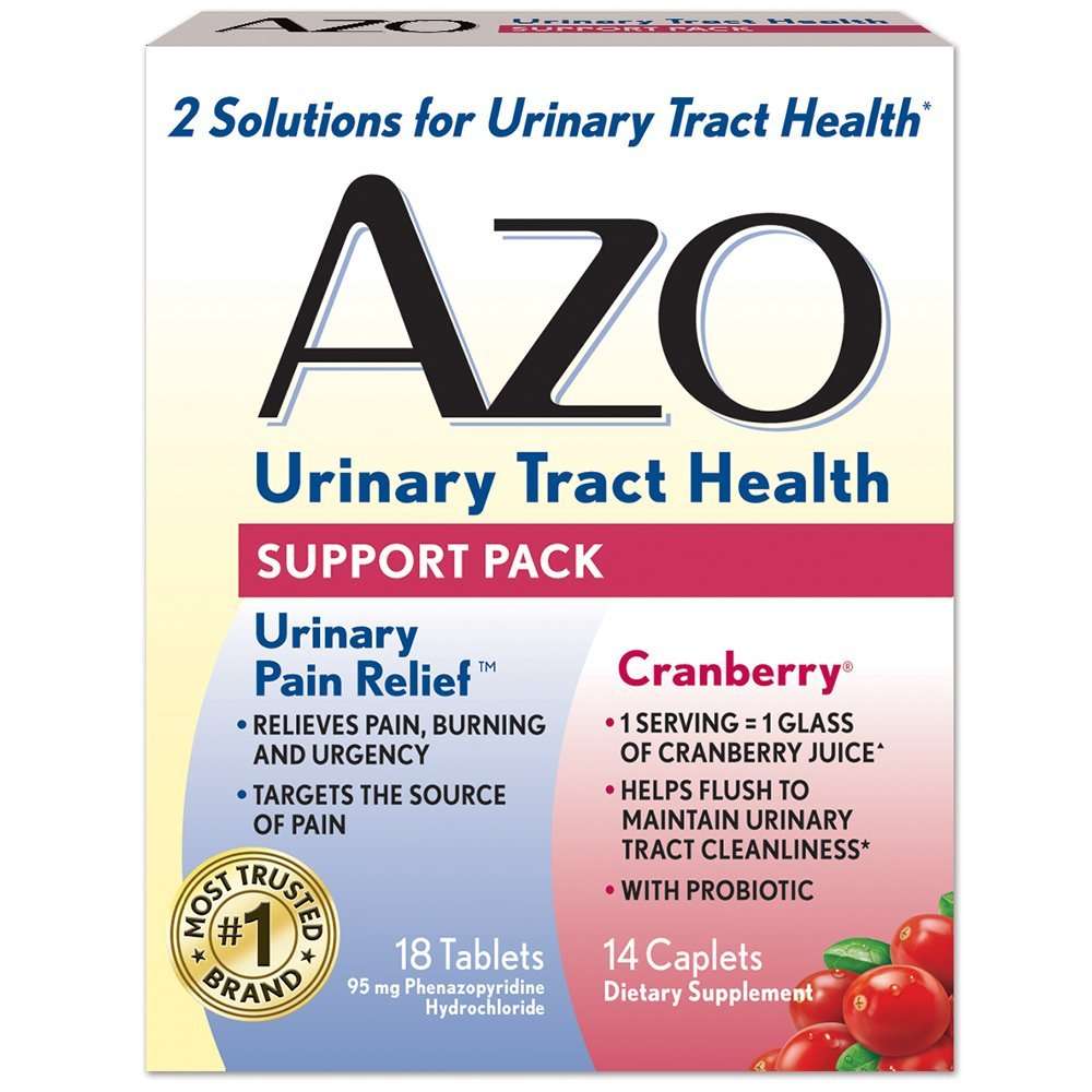 AZO Urinary Tract Health Support Pack 18 Urinary Pain ...