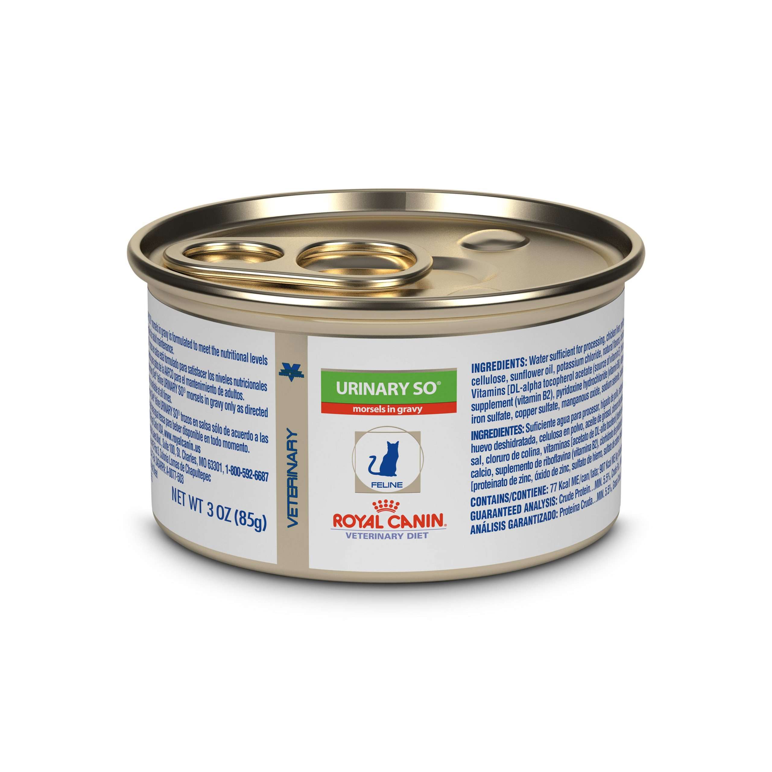 Royal Canin Veterinary Diet Feline Urinary SO Morsels In Gravy Canned ...