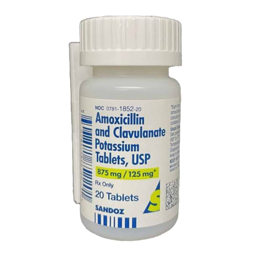 Rx Amoxicillin &  Clavulanate Potassium Tablets, 875mg/125mg, 20 ct