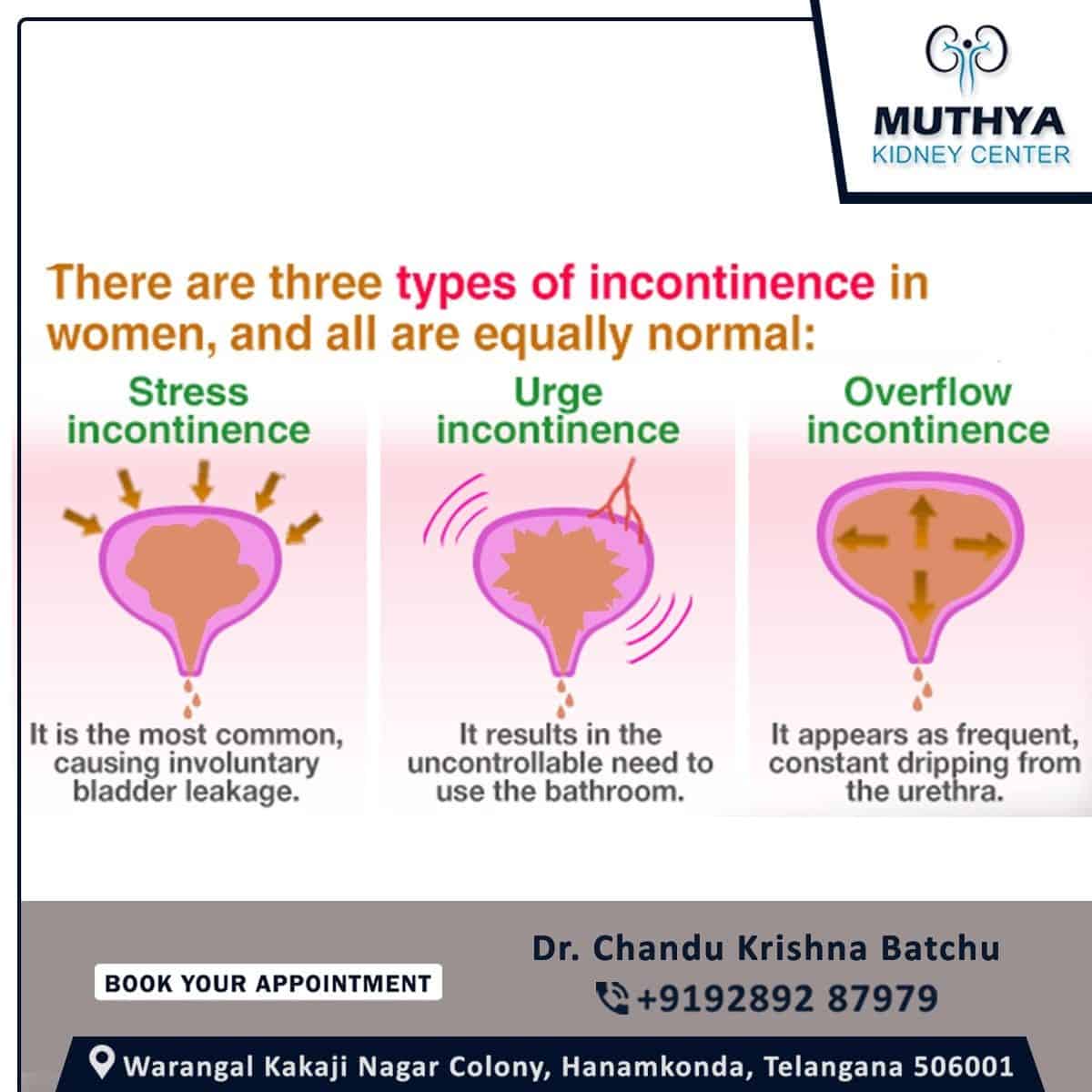 Urinary incontinence â the loss of bladder control â is a common and ...